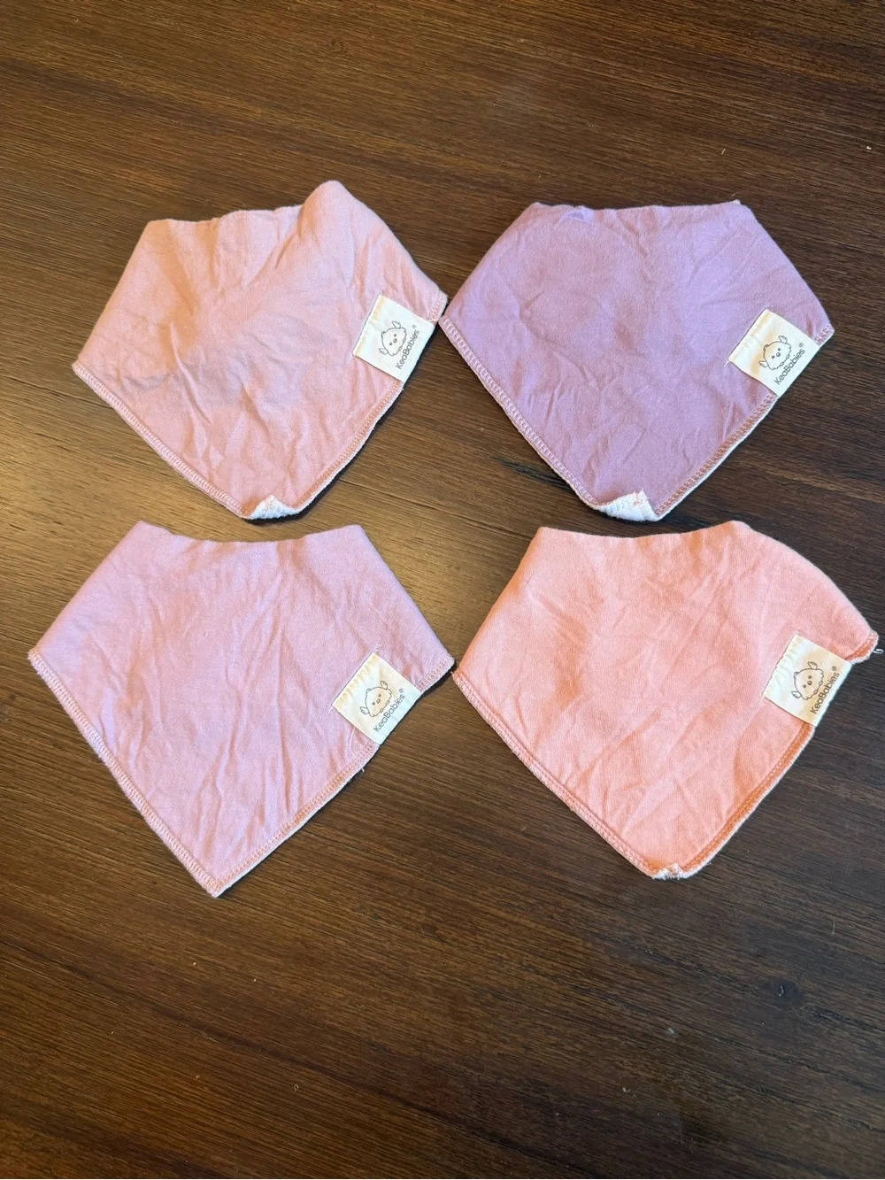 Baby Bandana Bibs - Pink and Lavender - keababie
